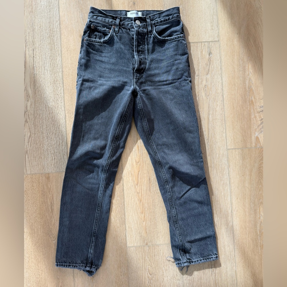AGOLDE Riley High Rise Straight Crop Jean